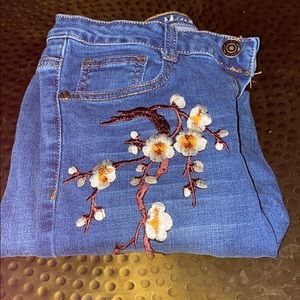 Embroidered jeans